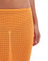 ASOS DESIGN co-ord textured maxi skirt in orange Оранжевый, M - EU 40-42 - фото #2