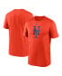 Фото #2 товара Men's Orange New York Mets Big and Tall Logo Legend Performance T-shirt