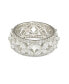 ფოტო #3 პროდუქტის Suzy Levian Sterling Silver Cubic Zirconia Floral Eternity Band Ring