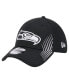 Фото #1 товара Men's Black Seattle Seahawks Active 39Thirty Flex Hat