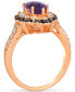 Фото #2 товара Кольцо Le Vian Amethyst Marquise Halo