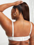 Фото #2 товара ASOS DESIGN Curve Bridal metallic swirl balcony bra in white