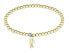 Orbe 2040334 gold-plated steel bead bracelet