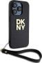 DKNY DKNY Wrist Strap Stock Logo - Etui iPhone 15 Pro (czarny)