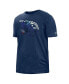 ფოტო #3 პროდუქტის Men's Navy Tennessee Titans 2022 Sideline Ink Dye T-shirt
