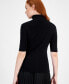 Фото #2 товара Women's Half-Sleeve Turtleneck Sweater