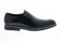Фото #1 товара Carrucci KS511-12 Mens Black Leather Loafers & Slip Ons Casual Shoes 8.5