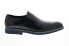 Carrucci KS511-12 Mens Black Leather Loafers & Slip Ons Casual Shoes 8.5