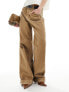 Фото #4 товара ASOS DESIGN loose jean with deep turn up in tan