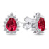 Фото #2 товара Charming Silver Jewelry Set with Zircons SET226WR (Earrings, Pendant)