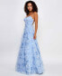 Фото #3 товара Juniors' Sequin-And-Lace Strappy Ball Gown, Created for Macy's