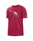 Фото #3 товара Men's Red Arizona Cardinals 2022 Sideline Ink Dye T-shirt