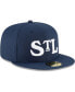 Фото #4 товара Men's Navy St. Louis Stars Cooperstown Collection Turn Back The Clock 59FIFTY Fitted Hat