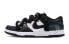 【定制球鞋】 Nike Dunk Low BIGNIU 烦躁黑白 高街 美式 解构鞋带 手绘喷绘 低帮 板鞋 GS 黑白 / Кроссовки Nike Dunk Low CW1590-100