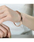 ფოტო #3 პროდუქტის Classy Sterling Silver with Rose Gold Plating Bangle Bracelet