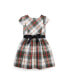 Фото #1 товара Toddler and Little Girls Plaid Fit-and-Flare Dress