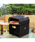 Фото #2 товара 4-in-1 Multipurpose Outdoor Pizza Oven Wood Fired 2-Layer Detachable Oven