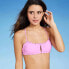 Фото #3 товара Juniors' Ruffle Bralette Bikini Top - Xhilaration™ Orchid Pink size L 8-10