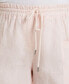 Plus Size Modern Fit Seamed Linen Shorts