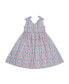 ფოტო #1 პროდუქტის Girls' Sleeveless Bow Shoulder Swing Dress, Infant