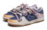 Фото #3 товара 【定制球鞋】 Nike Dunk Low 丝路手信 复古穿搭 渐变 解构双鞋带 低帮 板鞋 女款 蓝紫 / Кроссовки Nike Dunk Low FD9922-151