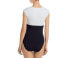 Фото #2 товара Bleu by Rod Beattie Womens Graphic Measures Cap Sleeve One-Piece Swimsuit Size 4