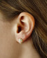 Gemstone Twist Gallery Stud Earring Set in 14k Gold