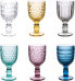 Фото #2 товара Villa d'Este Home Tivoli Geometry Set of 6 Glasses 280 ml Glass