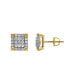 Diamond Trunk 14k Yellow Gold 0.75 cttw Certified Natural Diamond Stud Earring for Men/Women, Screw Back