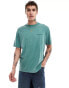 Фото #2 товара Abercrombie & Fitch vintage back logo print t-shirt in washed blue/green