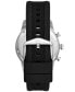 ფოტო #4 პროდუქტის Men's Sport Tourer Chronograph Black Silicone Watch 42mm