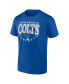 Фото #2 товара Men's Royal Distressed Indianapolis Colts Game Of Inches T-shirt