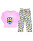 Фото #2 товара Toddler Girls Minions Chibi Bello Raglan Sleep Pajama Set