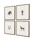 Фото #2 товара Equestrian Framed Art, Set of 4