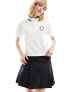 Фото #1 товара ASOS DESIGN Weekend Collective polo shirt with embroidered logo in white