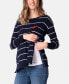 Women's Maternity Mama Mini Nautical Cotton Sweaters