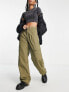 Фото #7 товара ASOS DESIGN Tall oversized cargo trouser in olive