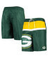 Men's Green Green Bay Packers Sea Wind Swim Trunks