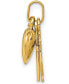 Heart, Cross & Anchor Charm Pendant in 14k Gold