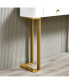 Фото #6 товара 47.2" Modern Console Table With Storing Space, Exquisite Shape Design