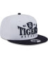 Фото #3 товара Men's White, Navy Detroit Tigers Crest 9FIFTY Snapback Hat