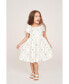 ფოტო #1 პროდუქტის Girl's Smocked Puff Sleeve Floral Bow Kylie Dress Child