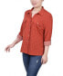 Фото #3 товара Women's 3/4 Roll Tab Shirt with Pockets