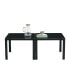 Coffee Table Set Of 2, Square Modern Table With Tempered Glass Finish For Living Room