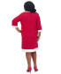 ფოტო #14 პროდუქტის Women's Jude Contrast-Trim Sheath Dress