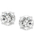 Diamond Four Prong Stud Earrings (2 ct. t.w.) in 14k White Gold