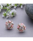 Women's Pink Flower Cluster Drop Earrings