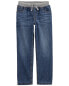 Фото #1 товара Kid Drawstring Pull-On Jeans - Dark Blue 4