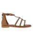 Фото #2 товара Big Girl's Fashion Sandal with Micro Stone Strappy Upper Glass stones/Polyester Sandals