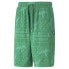 Puma Nmj X Jacquard Graphic Shorts Mens Green Casual Athletic Bottoms 53573182